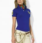polo ralph lauren cotton t-shirt 2013 retail high collar femmes france big pony lq blue yellow